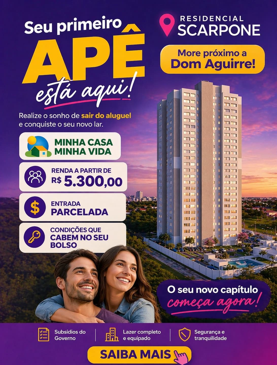 Apartamento 2 quartos no Jardim Iguatemi, próximo ao Parque das Águas em Sorocaba